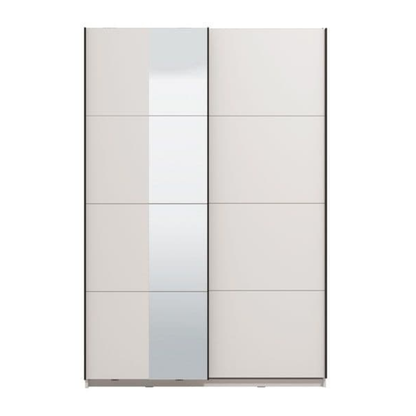 Ark Sliding Wardrobe White With Mirror - 3407