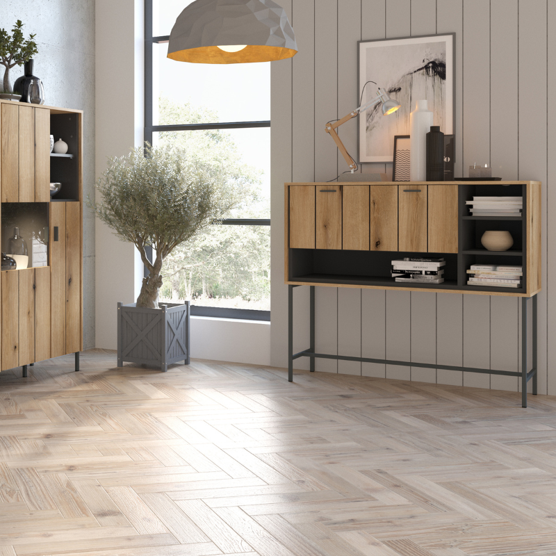 Arundel Bar with 1 Flap in Oak/Grey - 4W617196