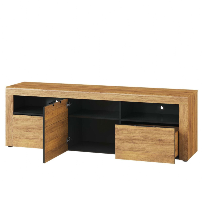 Covent TV Cabinet Large Oak Effect 2 Drawer - 2708