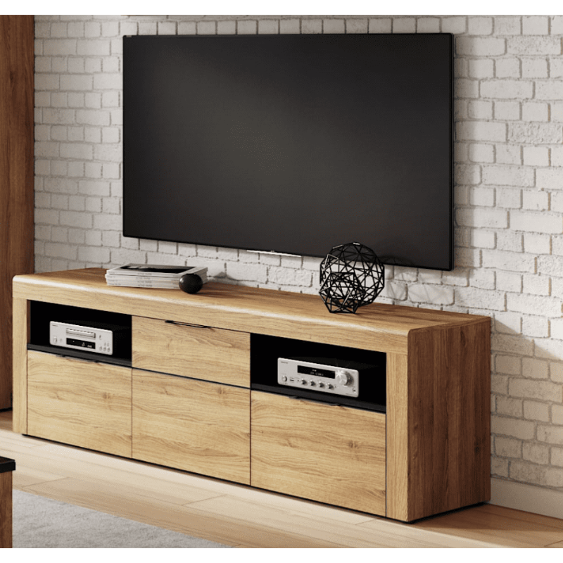 Covent TV Cabinet Large Oak Effect 2 Drawer - 2708