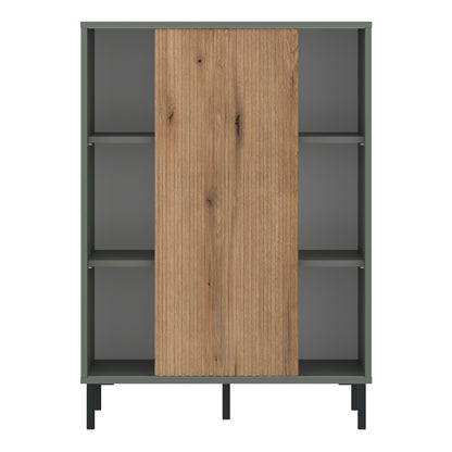 Darwin Sideboard 1 Door Green/Oak - 4W615442 2