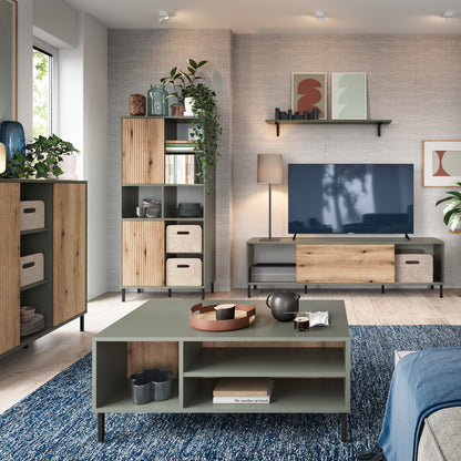 Darwin Sideboard 1 Door Green/Oak - 4W615442 3