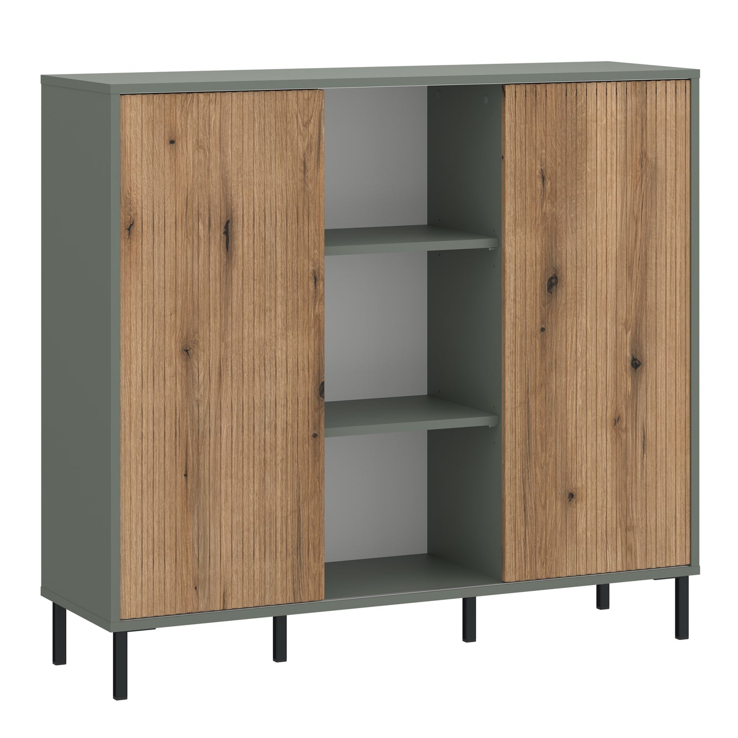 Darwin Sideboard 2 Door Green/Oak -4W615443