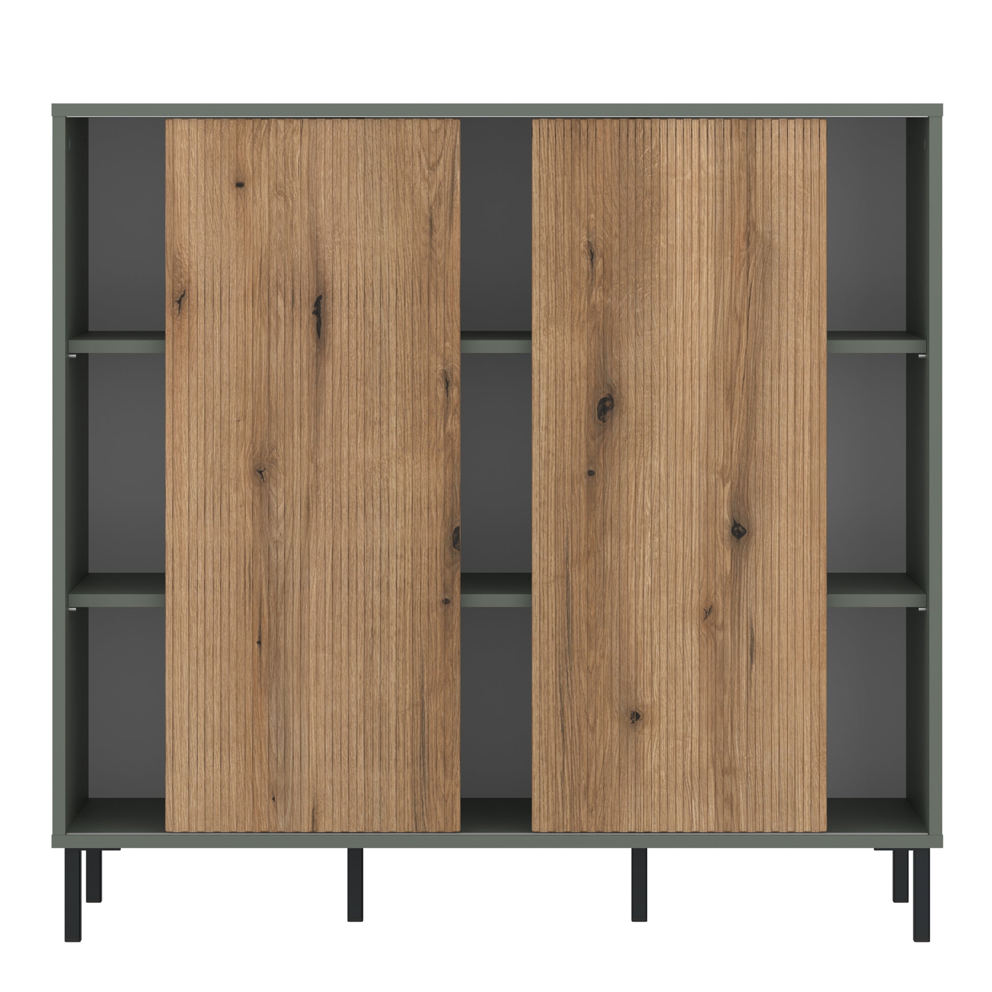 Darwin Sideboard 2 Door Green/Oak -4W615443 2