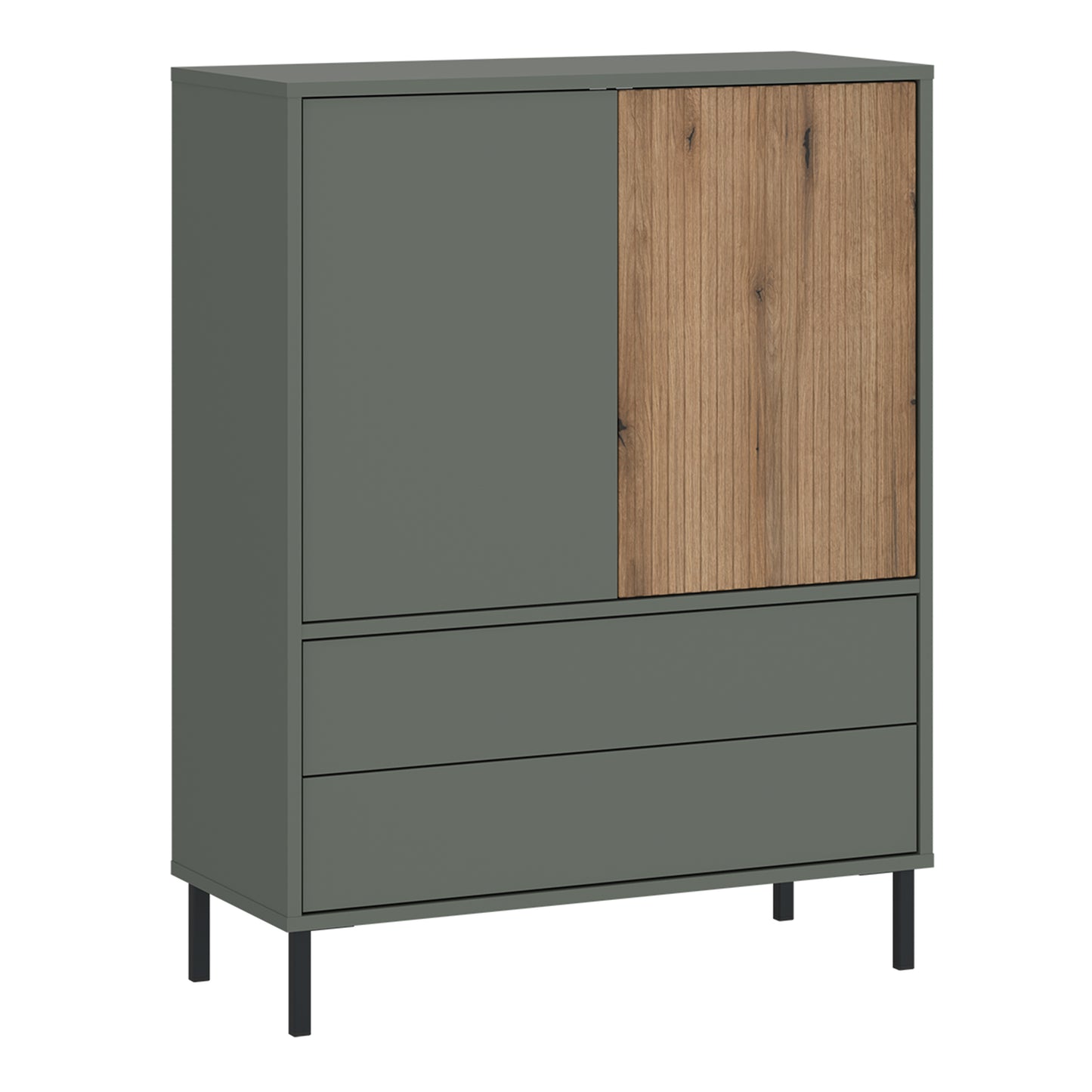 Darwin Sideboard 2 Door Green/Oak - 4W617243