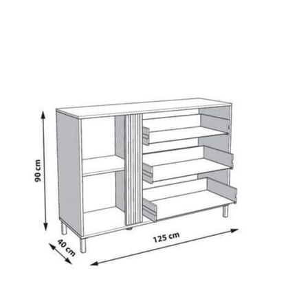 Hugo Dresser Cashmere And Artisan Oak Effect Chest Of Drawers - 3413