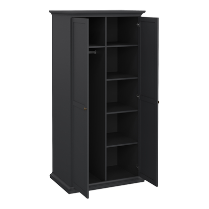 Paris Package - Bedside 2 Drawers in + Chest of 4 Drawers + Wardrobe with 2 Doors - 701igigp1