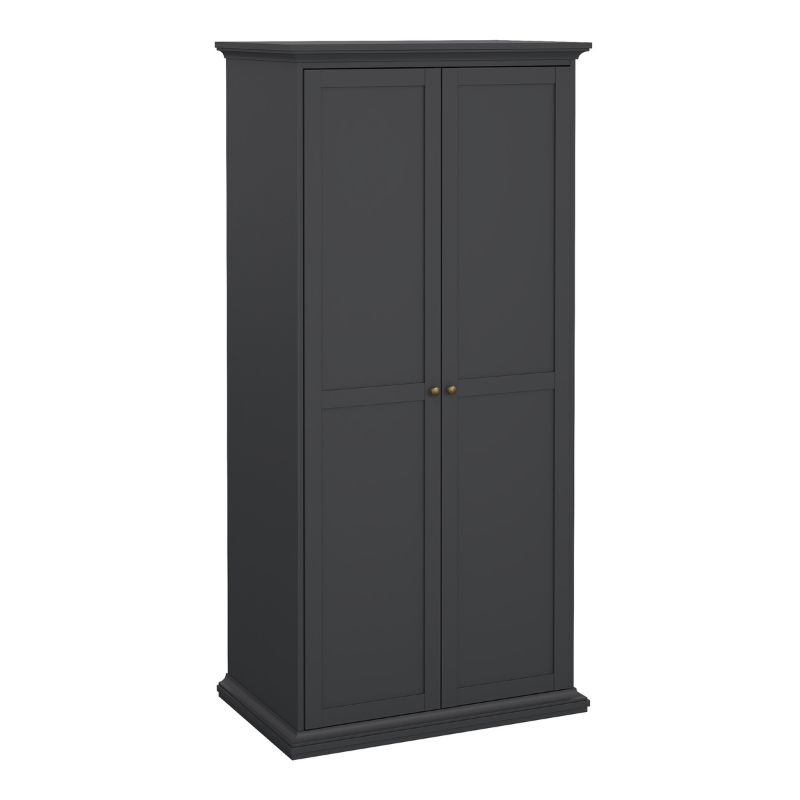 Paris Package - Bedside 2 Drawers in + Chest of 4 Drawers + Wardrobe with 2 Doors - 701igigp1